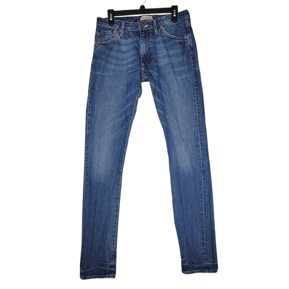 Vtg Acne Jeans Mens 28x34 (31x33) Skinny Rigid Mid Rise Medium Wash Punk Rock